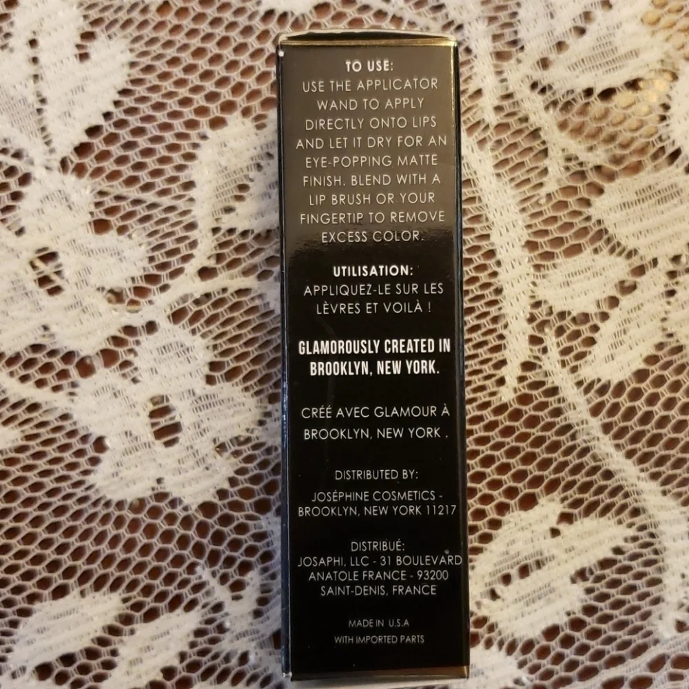 JOSEPHINE Liquid Lipstick Stain Tiphaine Red NIB